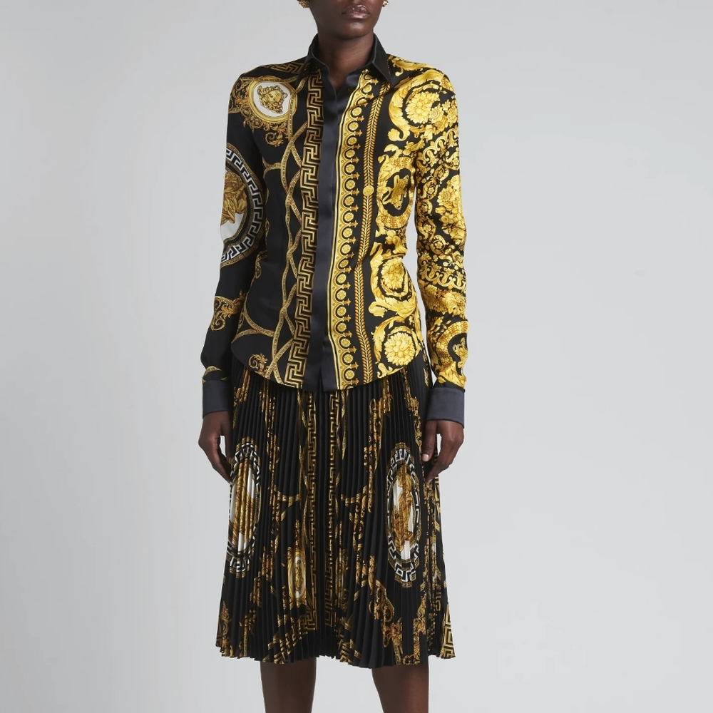 Versace La Coupe Des Dieux Silk Shirt NWOT